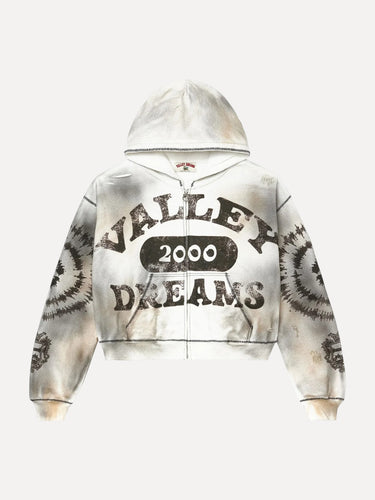 Spiral Zip Up Hoodie