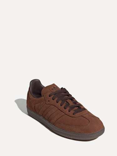 Adidas Originals Samba Leather Sneakers Brown at SIZE Boutique
