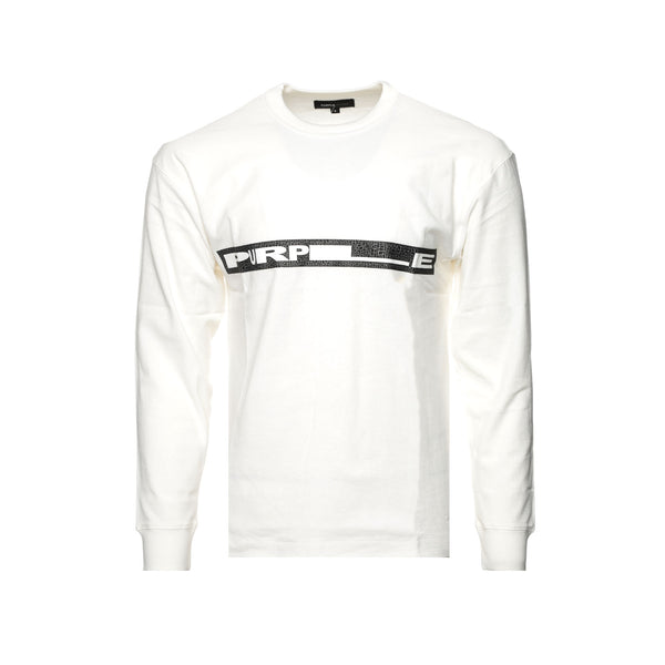 Purple Brand Textured Coconut Milk LS Stretch Men's Tee - SIZE Boutique