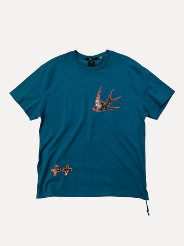 Ksubi Ecology Biggie Men's T-Shirt — Teel (Blue)
