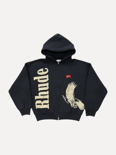 Rhude Eagle Pass Zip Up Hoodie