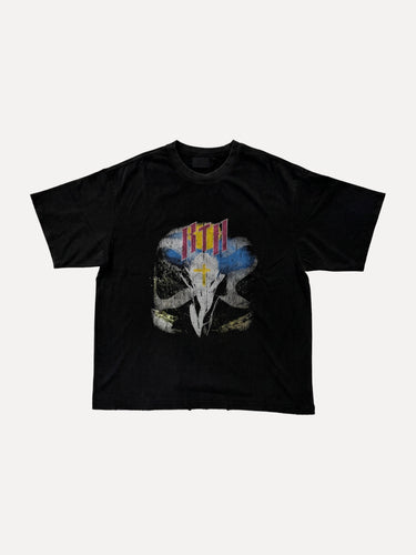 Colin Oversized Black Scenery T-Shirt