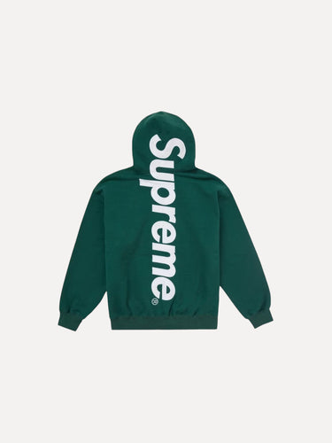 Supreme Satin Applique Hoodie Green