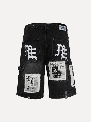 ShopSizeUSA AI Shorts Black Back Wide Thumbnail at SIZE Boutique