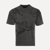 ShopSizeUSA All Over Cherub Tee Grey Front View at SIZE Boutique