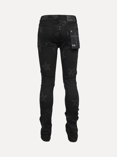 RTA All Over Star Jean Black Back Close-Up at SIZE Boutique
