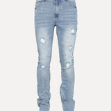 RTA Brandf Glacier Blue Cross Triad Men's Skinny Jeans - SIZE Boutique