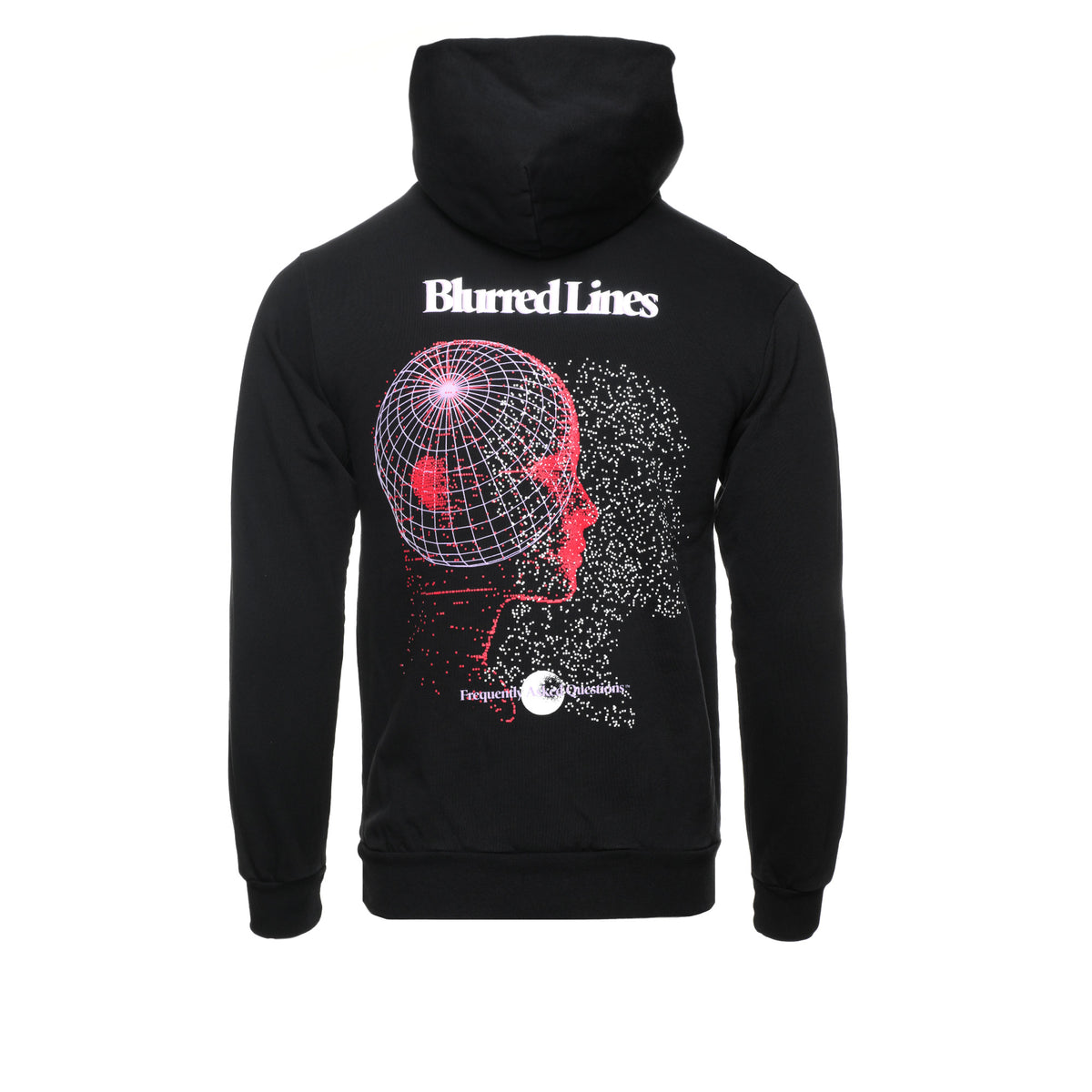 FAQ "Blurred Lines" Men's Black Hoodies - SIZE Boutique