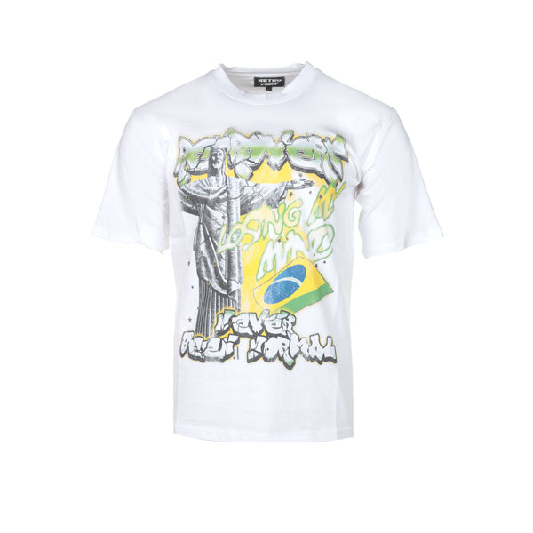 Retrovert "Brazil" Men's White SS Tee - SIZE Boutique