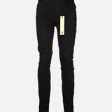 Ksubi Chitch Laid Black Tapered Slim Fit Stretch Denim Jeans in Black at SIZE Boutique