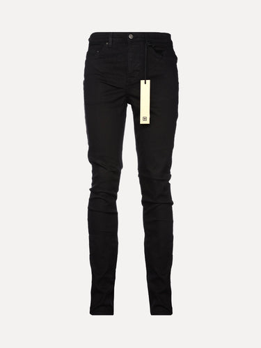 Ksubi Chitch Laid Black Tapered Slim Fit Stretch Denim Jeans in Black at SIZE Boutique