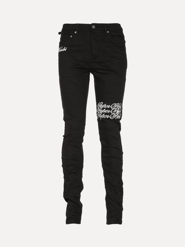 Ksubi Chitch Scripted Jean Grey Front View at SIZE Boutique