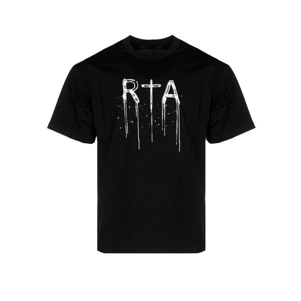 RtA Colin Black Watercolor Men's SS Tee - SIZE Boutique