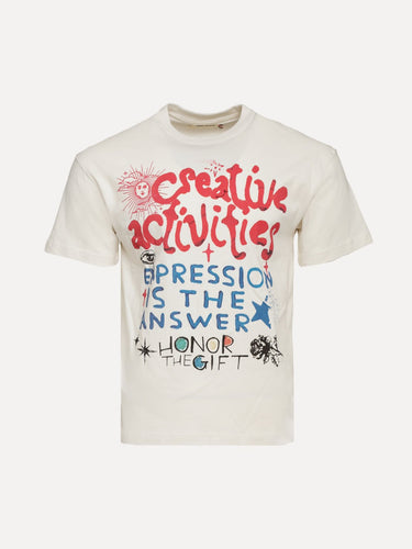 Honor The Gift Creative Act Tee Bone Front View at SIZE Boutique