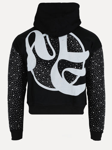 Fallen Angels Rhinestone Hoodie - SIZE Boutique