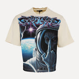 Mixed Emotions First Contact Alien Graphic Streetwear T-Shirt in White at SIZE Boutique