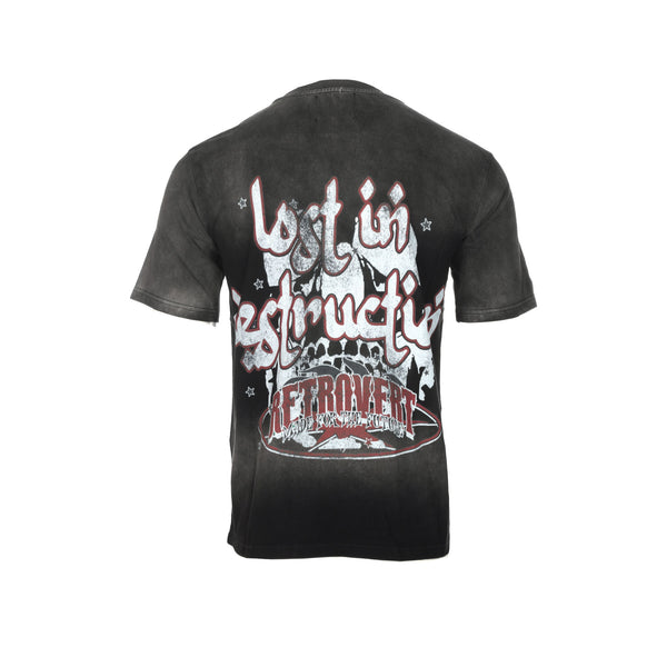 Retrovert "Heart Thorn" Men's Black Graphic SS Tee - SIZE Boutique