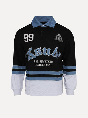 Ksubi Idol Long Sleeve Jersey Graphic Print Streetwear Shirt in Black at SIZE Boutique
