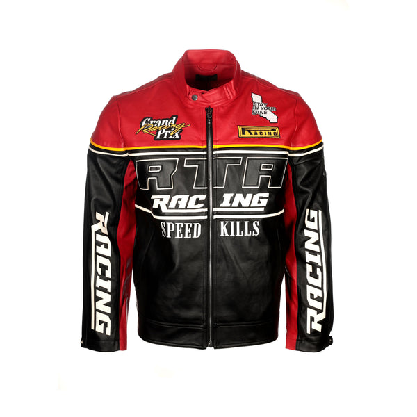 RtA Brand "Jonah"  Red Black Racing Jacket - SIZE Boutique