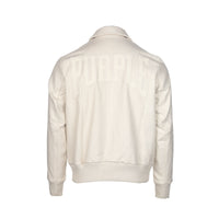 Purple Brand Men's Title Letterman Jacket Beige - SIZE Boutique