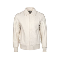 Purple Brand Men's Title Letterman Jacket Beige - SIZE Boutique