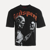 Godspeed Man vs AI Tee Black Front View at SIZE Boutique