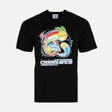 Mixed Emotions Manga Graphic Character Print Streetwear T-Shirt in Black at SIZE Boutique