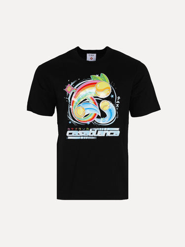 Mixed Emotions Manga Graphic Character Print Streetwear T-Shirt in Black at SIZE Boutique