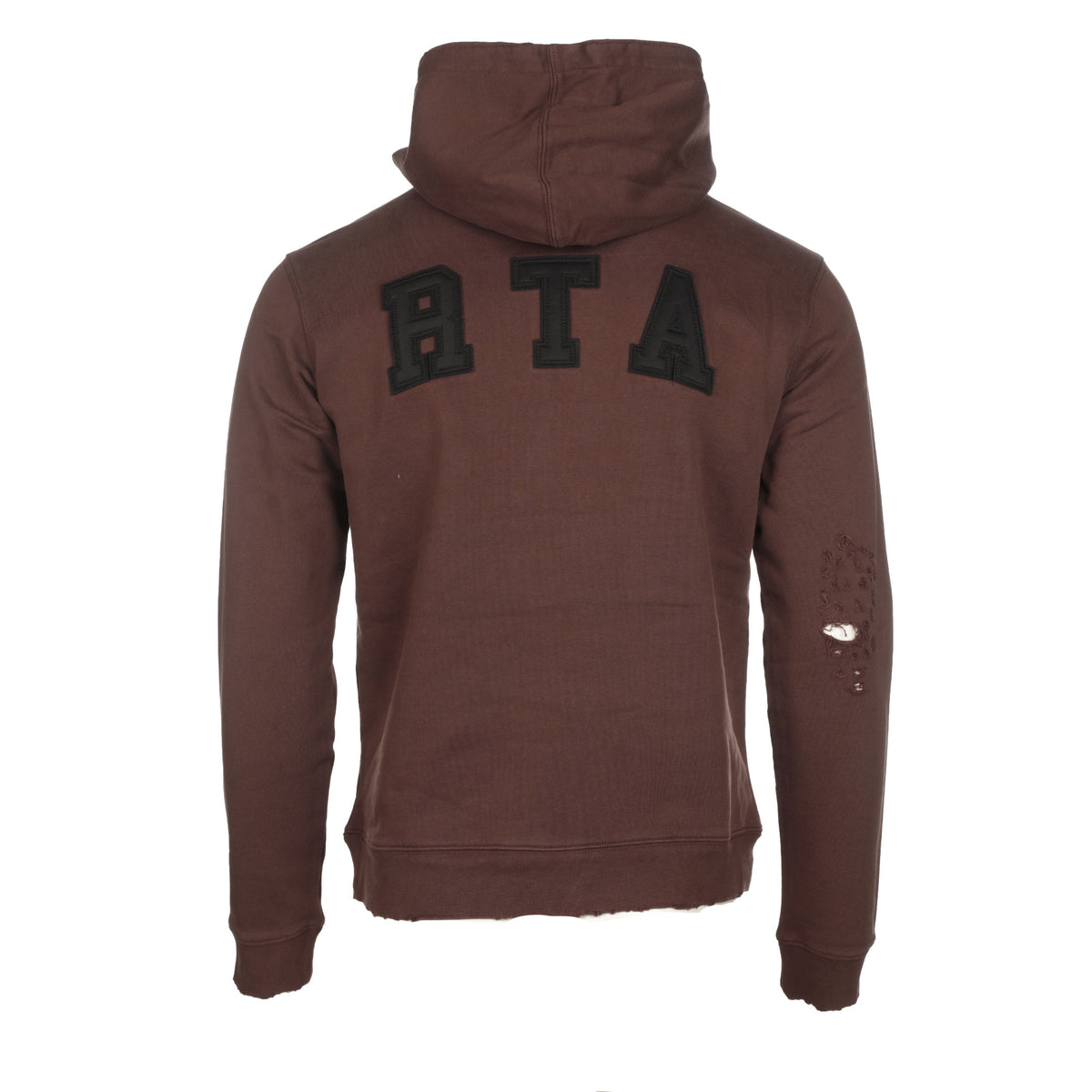 RtA Markus Collegiate Brown Men's Pullover Hoodie - SIZE Boutique