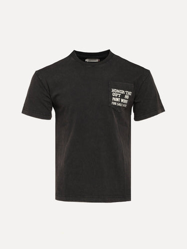 Honor The Gift Paintworks Tee Black Front Wide View at SIZE Boutique
