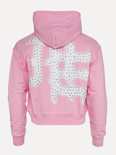 MIxed Emotions Pink End Men's Zip Up Hoodie - SIZE Boutique