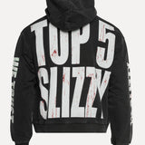 ShopSizeUSA Slizzy Hoodie Black Back Close-Up at SIZE Boutique