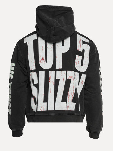 ShopSizeUSA Slizzy Hoodie Black Back Close-Up at SIZE Boutique