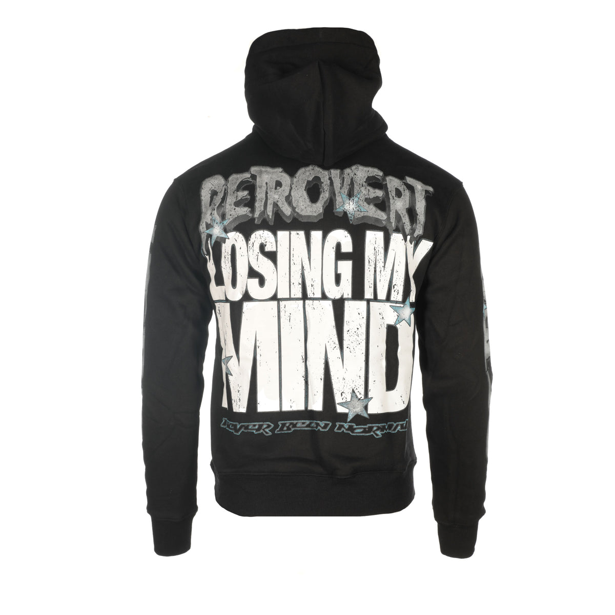 Retrovert "Star Eagle" Men's Black Hoodie - SIZE Boutique