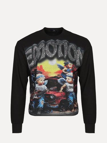 ShopSizeUSA Sunrise Thermal LS Multicolor Front View at SIZE Boutique