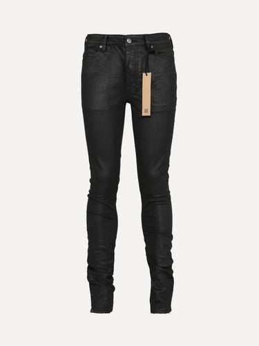 Ksubi Van Winkle Main Stage Slim Fit Waxed Denim Jeans in Black at SIZE Boutique