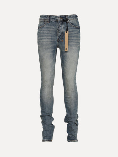 Ksubi Van Winkle Re-Up Blue Slim Fit Stacked Denim Jeans with Whiskering at SIZE Boutique