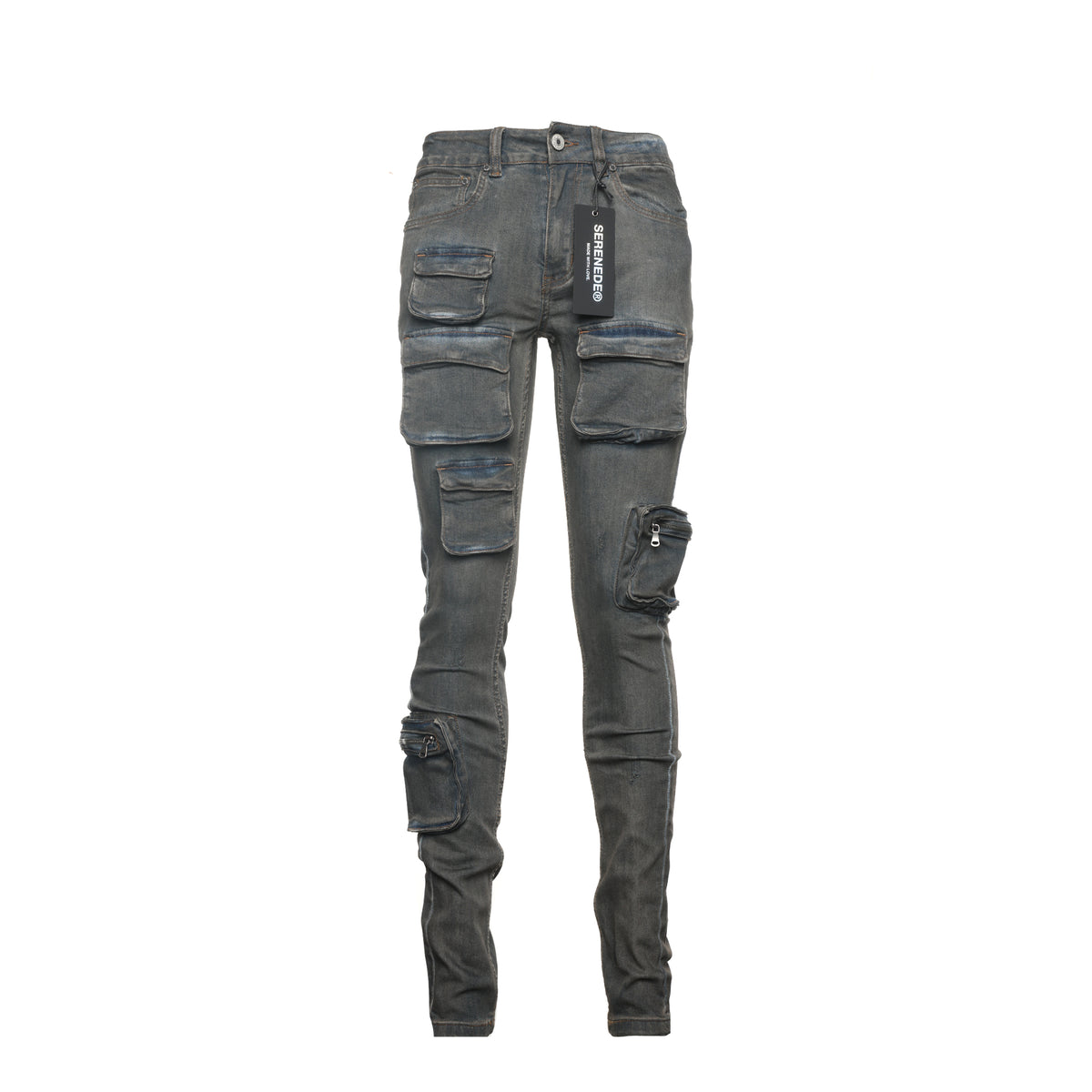 SERENEDE Wave Men's Cargo Jeans - SIZE Boutique