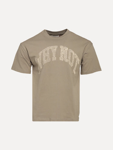 ShopSizeUSA Why Not Tee Taupe Front View at SIZE Boutique