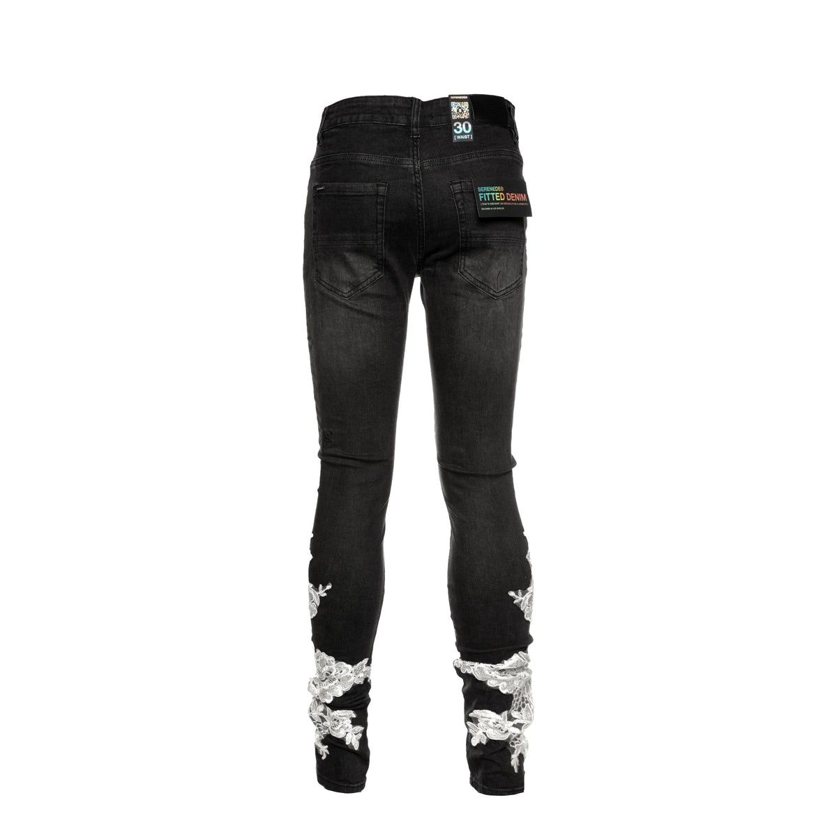 SERENEDE "& Wisdom" Men's Black Fitted Jean -SIZE Boutqiue