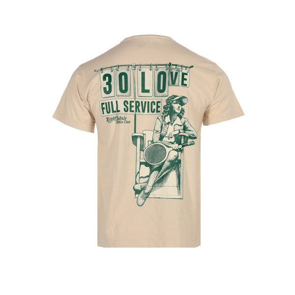 Rip N' Repair 30 Love Men's Graphic SS Tee Tan