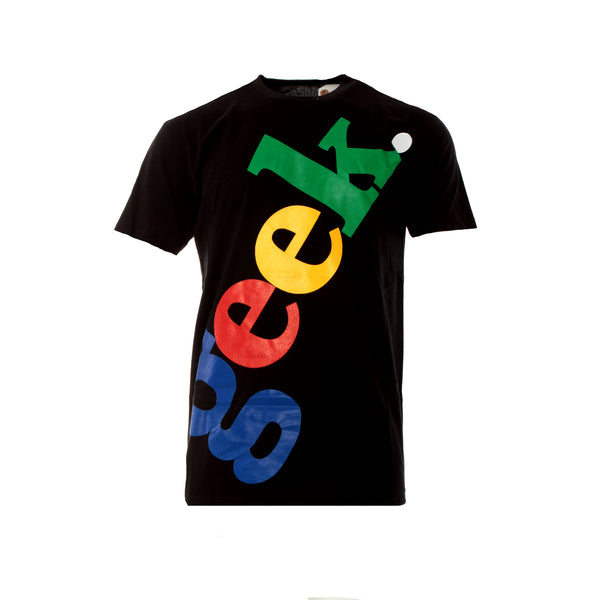 Fashion Geek Slanted Logo Geek Tee Black