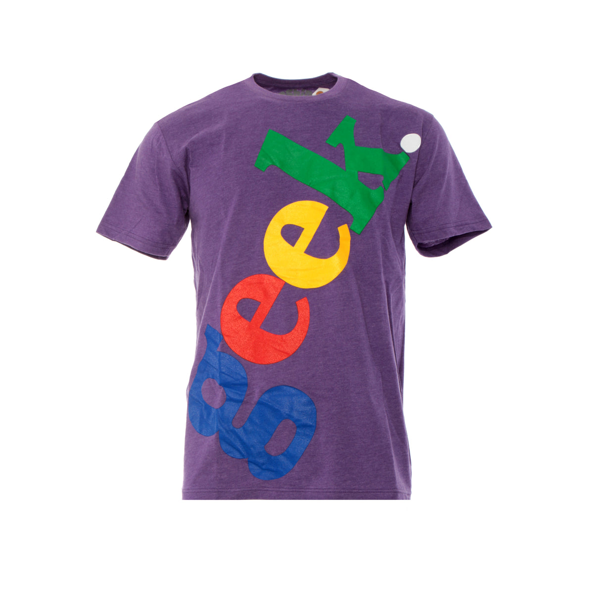 Fashion Geek Slanted Logo Geek Tee Purple