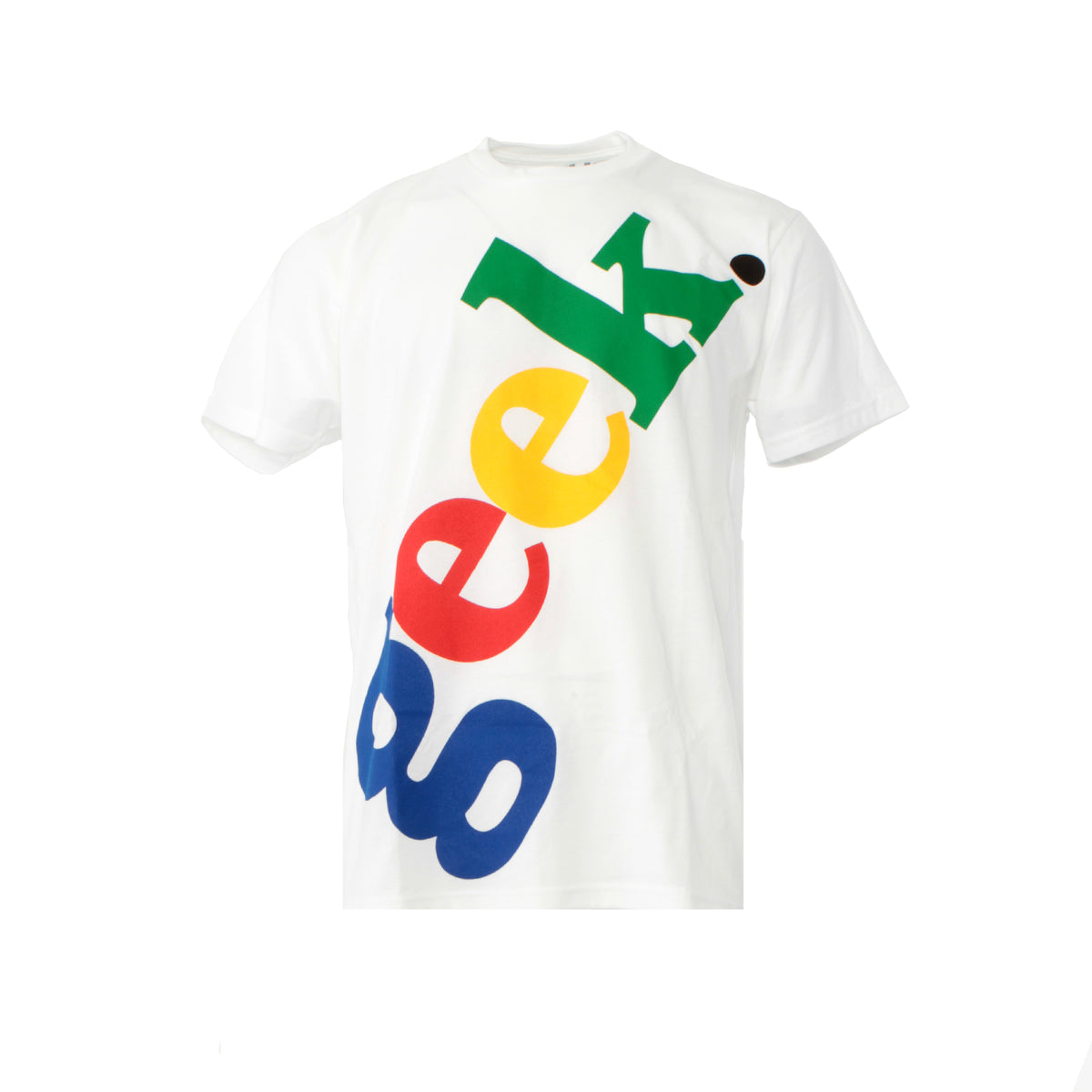 Fashion Geek Slanted Logo Geek Tee White