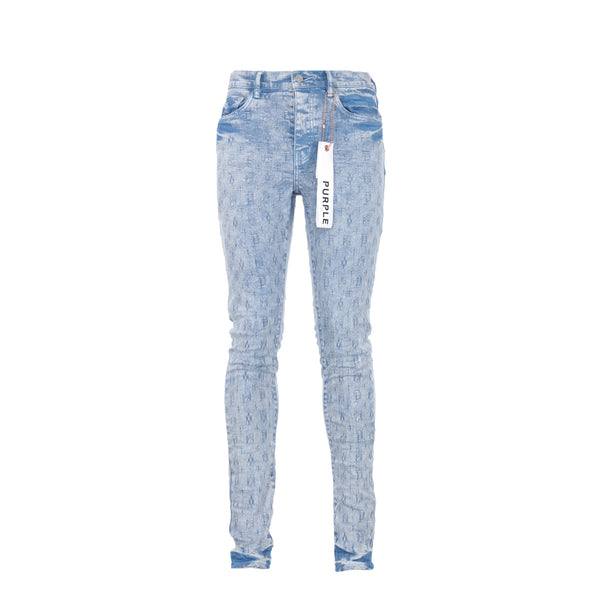 P001 Purple Brand Allure Jacquard Monogram Jean