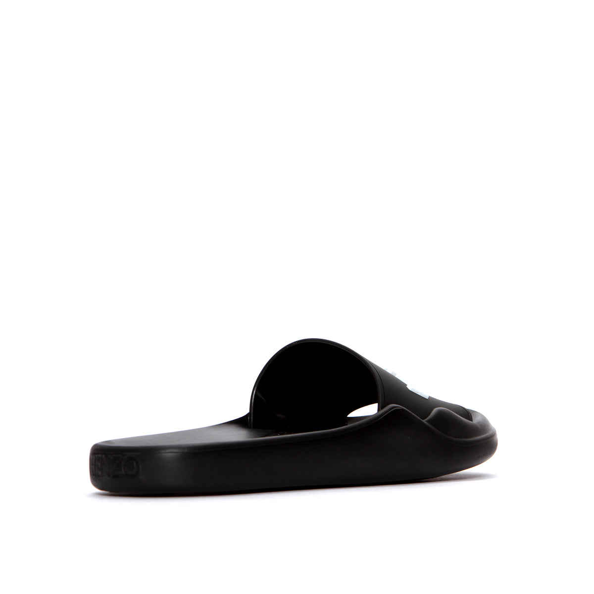 Kenzo Paris FW20 Pool Mules Kenzo Logo Men's Slides Black
