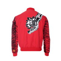 Kenzo Paris SS21 Embroidered Men's Bomber Jacket Red