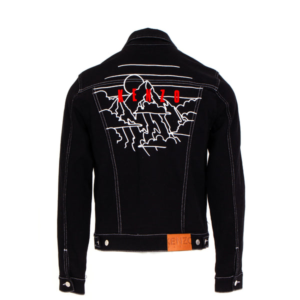 Kenzo Paris Trucker Men's Black Denim Jacket