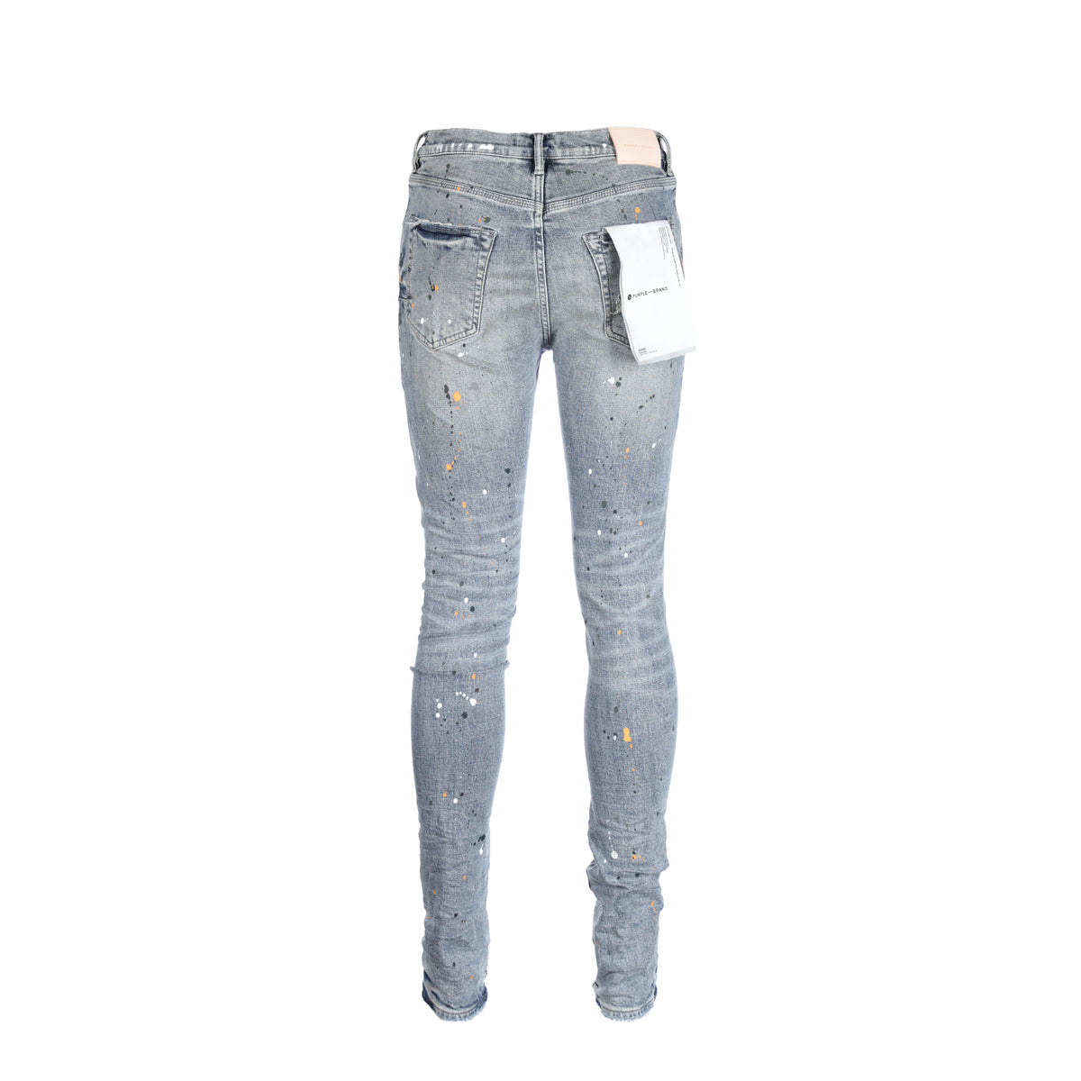 Light Indigo Paint Repair Jean