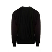 Champion Reverse Weave Crew Pullover Varsity Logo Black